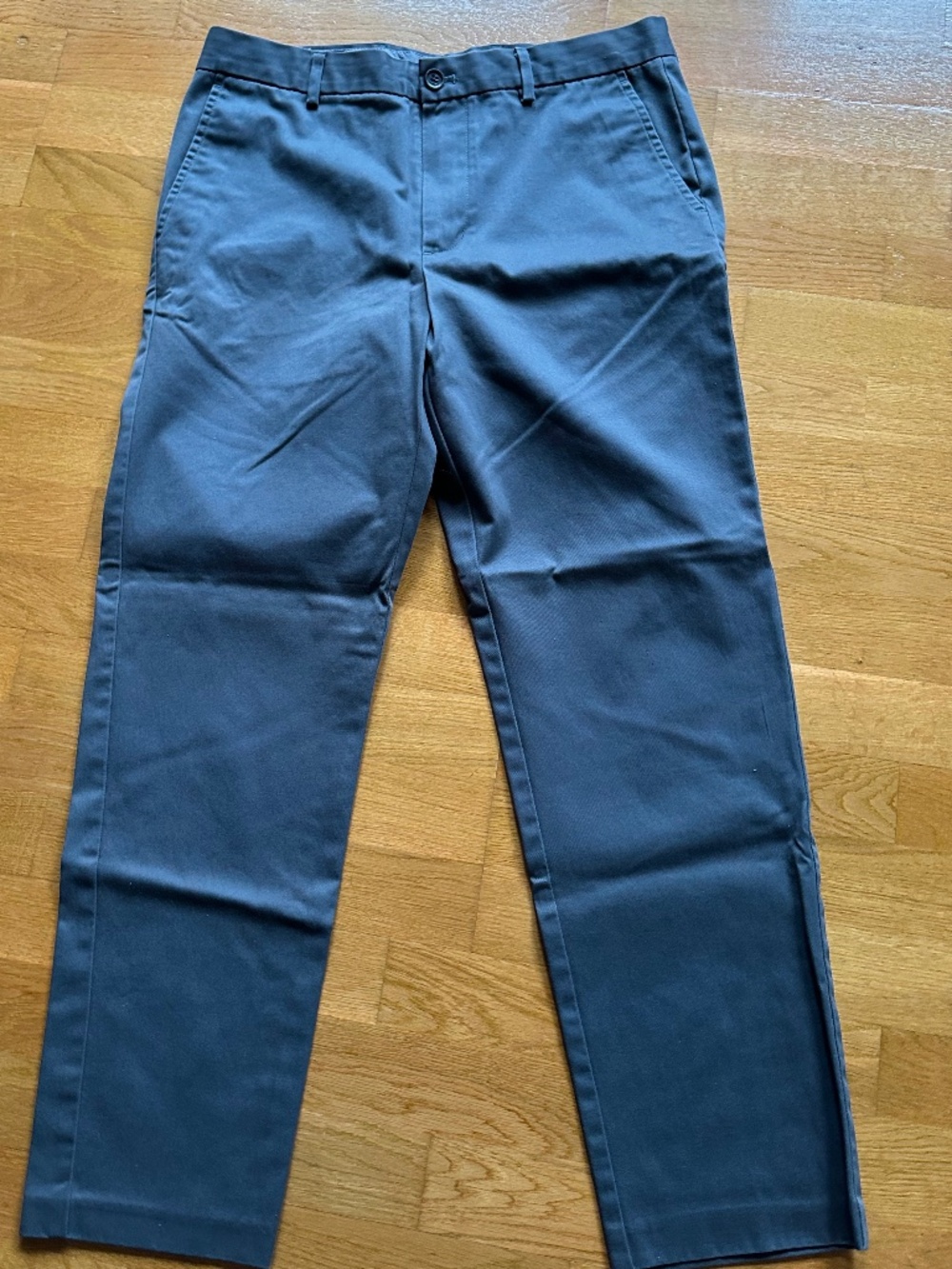 Nordstrom Men’s Shop Slim Fit Dress Pants Gray 33x30 SmartCare Wrinkle-Free